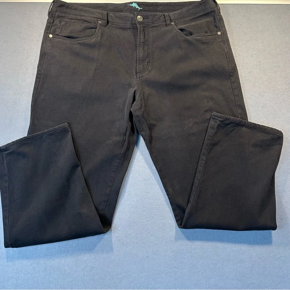 Tommy Bahama Men's Black Classic Fit Straight Leg Jeans 42x30